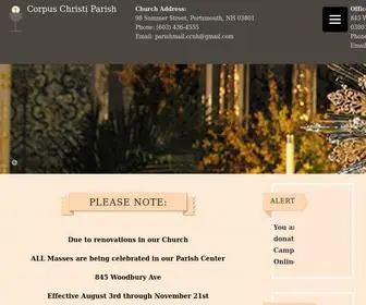 Corpuschristinh.org(Corpus Christi Parish) Screenshot