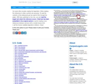 Corpuslegalis.com(Embedded Citations and Cross) Screenshot