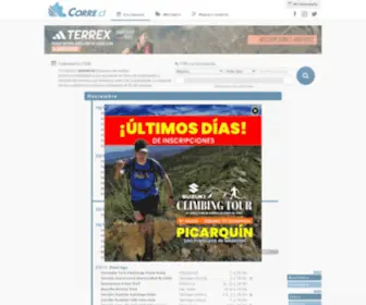 Corre.cl(Calendario de corridas y maratones en Chile) Screenshot