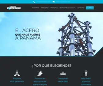 Correagua.com(El acero que hace fuerte a Panamá) Screenshot