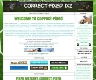 Correct-Fixed1X2.com Screenshot