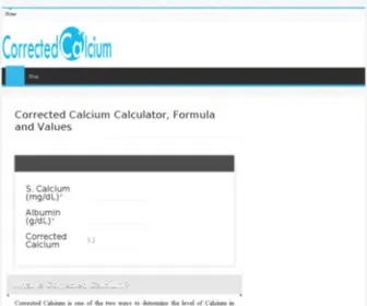 Correctedcalcium.com(Correctedcalcium) Screenshot