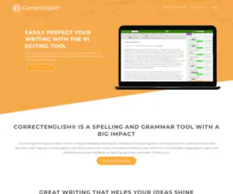 Correctenglish.com(Improve Your Writing With The CorrectEnglish® Online Proofreading Tool) Screenshot