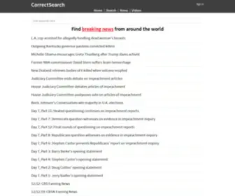 Correctsearch.com(CorrectSearch search engine) Screenshot
