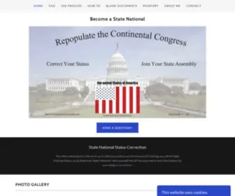 Correctyourstatus.net(The American States Assembly Status Correction Process) Screenshot