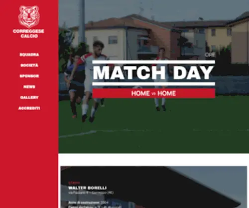 Correggese.it(Correggese Calcio) Screenshot