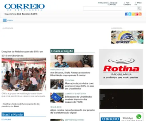 Correiodeuberlandia.com.br(Correio) Screenshot