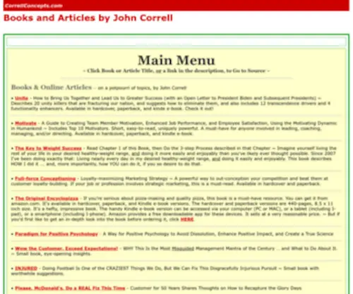 Correllconcepts.com(CORRELL CONCEPTS) Screenshot