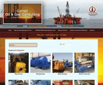 Correlloilgas.com(New & Used Drilling Rig Equipment) Screenshot