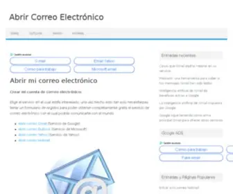 Correoabrir.com(Abrir correo) Screenshot