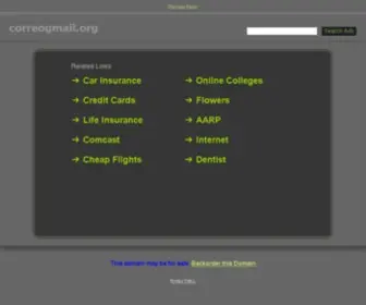 Correogmail.org(&nbsp) Screenshot