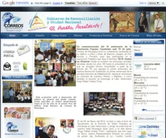 Correos.gob.ni(Correos de Nicaragua) Screenshot