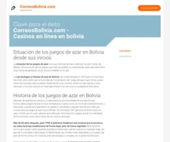 Correosbolivia.com Screenshot