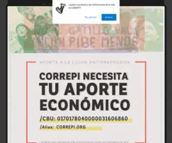 Correpi.org(Coordinadora Contra la Represión Policial e Institucional) Screenshot