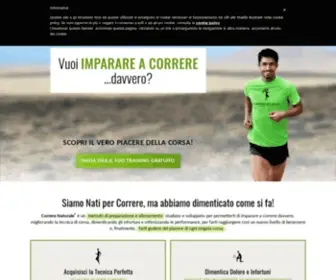 Correrenaturale.com(Correre Naturale) Screenshot