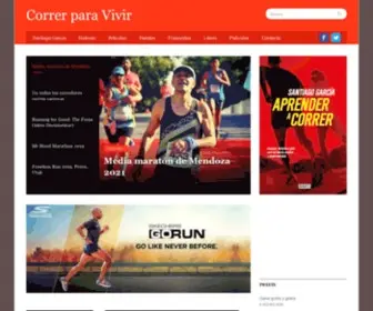 Correrparavivir.com(Vivir para Correr) Screenshot