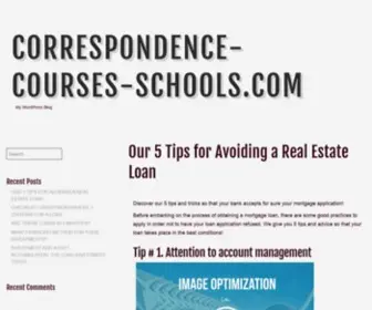 Correspondence-Courses-Schools.com(Find Correspondence Courses & Correspondence Schools) Screenshot