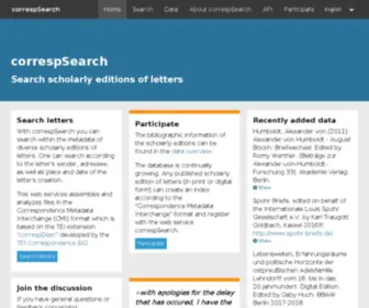 Correspsearch.net(Correspsearch) Screenshot