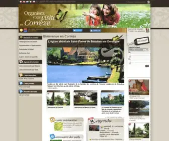 Correze.net(Tourisme et location de vacances en Corrèze) Screenshot