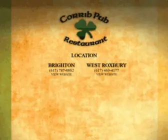 Corribpub.com(The Corrib Pub and Restaurant) Screenshot