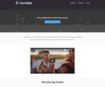 Corridormusic.com(Corridor Music) Screenshot