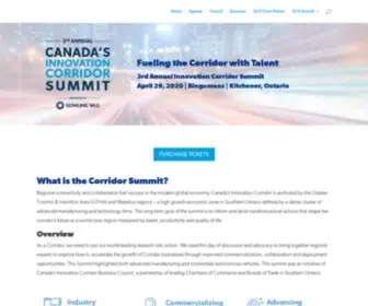 Corridorsummit.ca(Canada's Innovation Corridor Summit) Screenshot