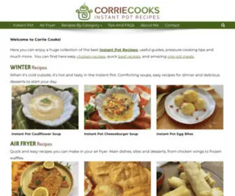 Corriecooks.com(Corrie Cooks) Screenshot