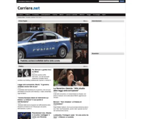Corriere.net(Corriere) Screenshot