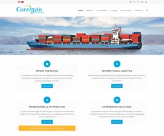 Corriganairsea.com(Providing Global Reach With Local Connections) Screenshot