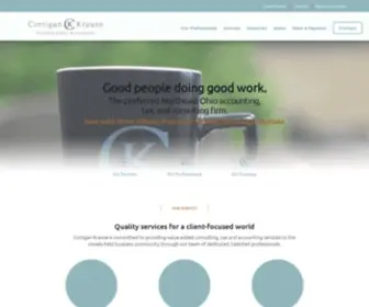 Corrigankrause.com(Westlake CPA firm) Screenshot