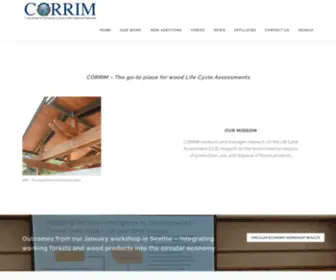 Corrim.org(Consortium for Research on Renewable Industrial Materials) Screenshot