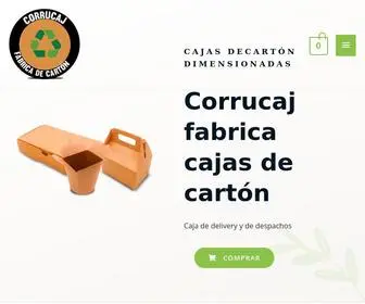 Corrucaj.cl(Empresa Fabrica de cartones) Screenshot