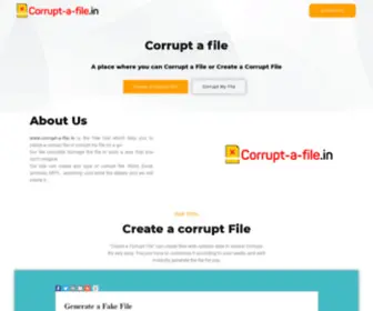 Corrupt-A-File.in(Corrupt a file) Screenshot