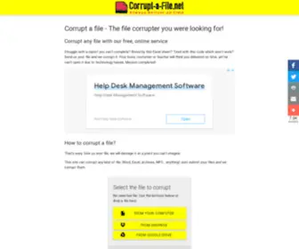 Corrupt-A-File.net(Corrupt a file) Screenshot