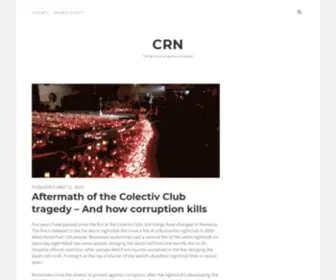 Corruptionresearchnetwork.org(Corruption Research Network) Screenshot