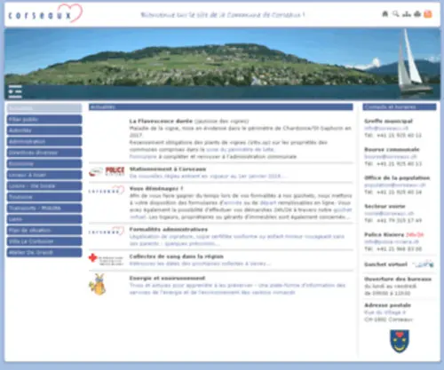 Corseaux.ch(Actualités) Screenshot
