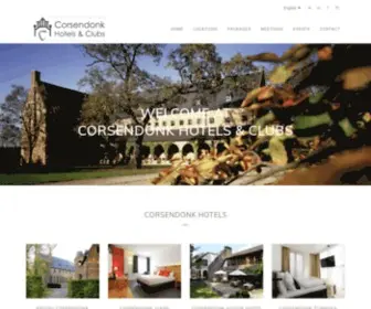 Corsendonkhotels.com(Welkom bij Corsendonk Hotels & Clubs) Screenshot