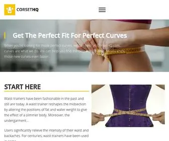 Corsethq.com(Get The Perfect Fit For Perfect Curves) Screenshot