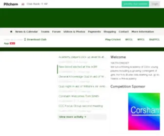 Corshamcc.co.uk(Corsham Cricket Club) Screenshot