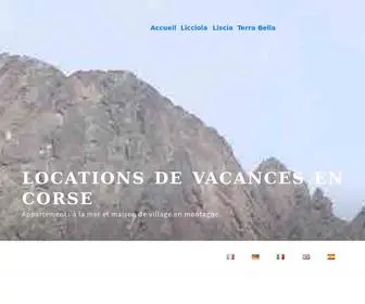 Corsica-Holiday.com(Hébergement) Screenshot