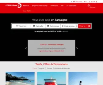 Corsicalinea.com(Billets de bateau Corse) Screenshot