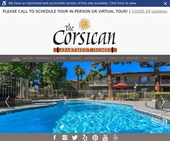 Corsicanapartments.com(The Corsican) Screenshot