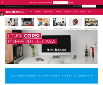 Corsicorsari.it(Corsi di gruppo e a domicilio a Milano e in altre città) Screenshot