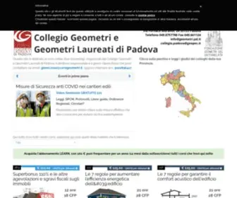 Corsigeometri.it(Corsi per Geometri organizzati dal Collegio di Padova) Screenshot