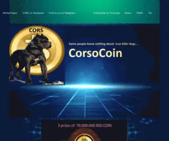 Corsocoin.io(Home) Screenshot