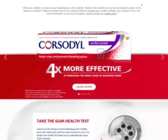 Corsodyl.co.uk(Treat Bleeding Gums With Corsodyl) Screenshot