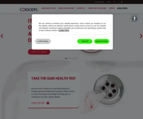 Corsodyl.ie(Corsodyl) Screenshot