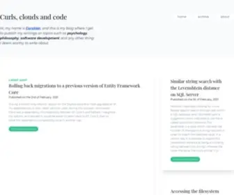 Corstianboerman.com(Curls, clouds and code) Screenshot
