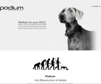 Cortalpodium.it(Alimenti innovativi 100% made in Italy formulati per il benessere di cani e gatti) Screenshot