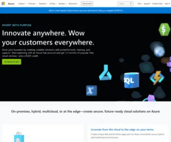 Cortanaintelligence.com(Cloud Computing Services) Screenshot